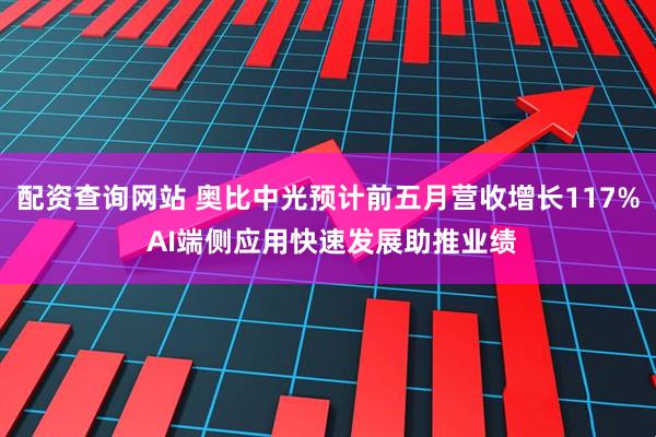 配资查询网站 奥比中光预计前五月营收增长117% AI端侧应用快速发展助推业绩