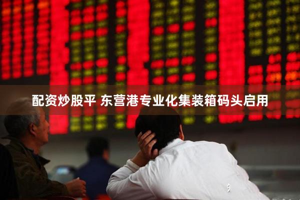配资炒股平 东营港专业化集装箱码头启用